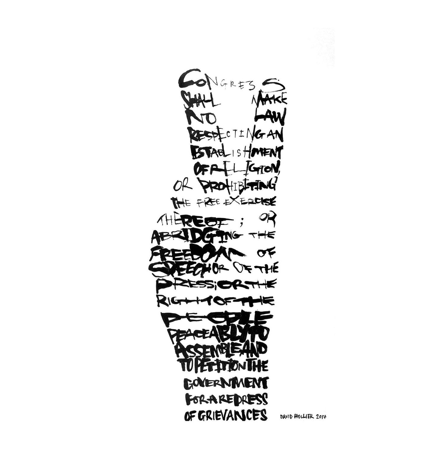 First Amendment (Peace Sign, Large)